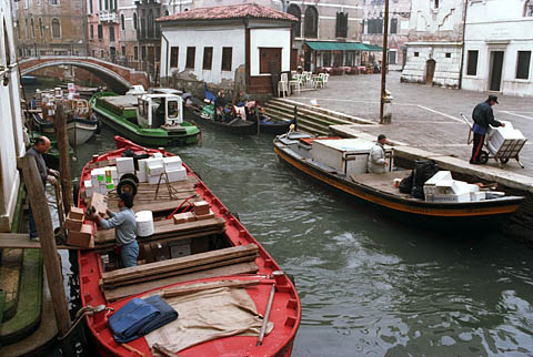 Moving freight in Venice