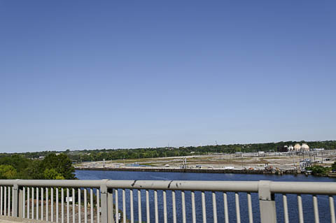 The site seen from Passyunk Avenue Bridge