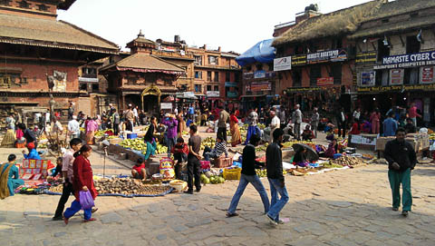 Taumadhi Square in Bhaktapur 