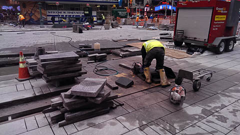New York repaves Times Square after deciding to keep it carfree