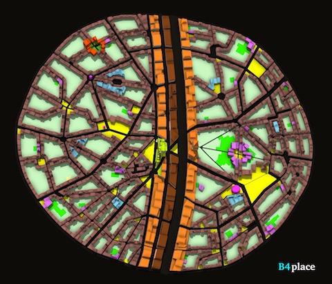 b4place 3D extrusion Reference District